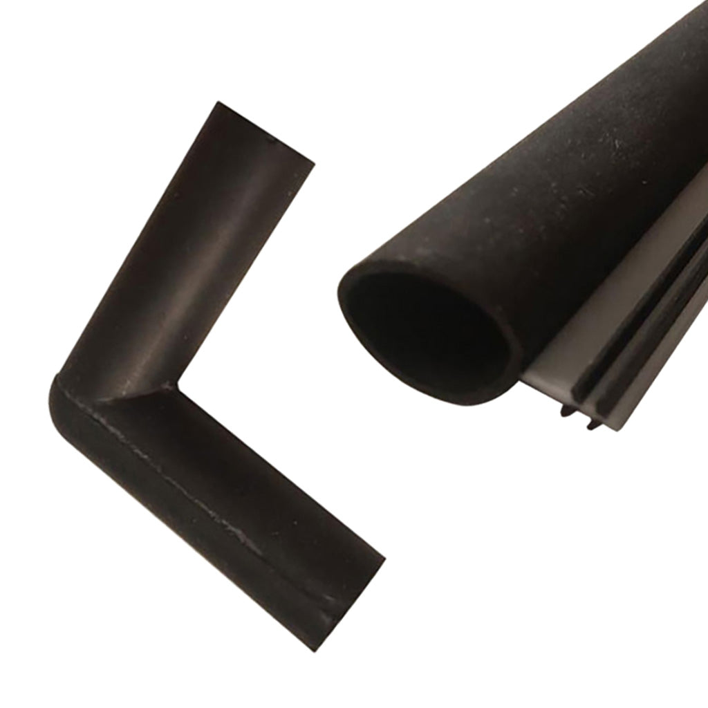 Pella Proline Perimeter Bulb Weatherstrip for Doors Black (No Door Sweep) - Pella Proline Perimeter Bulb Weatherstrip for Doors Black (No Door Sweep)
