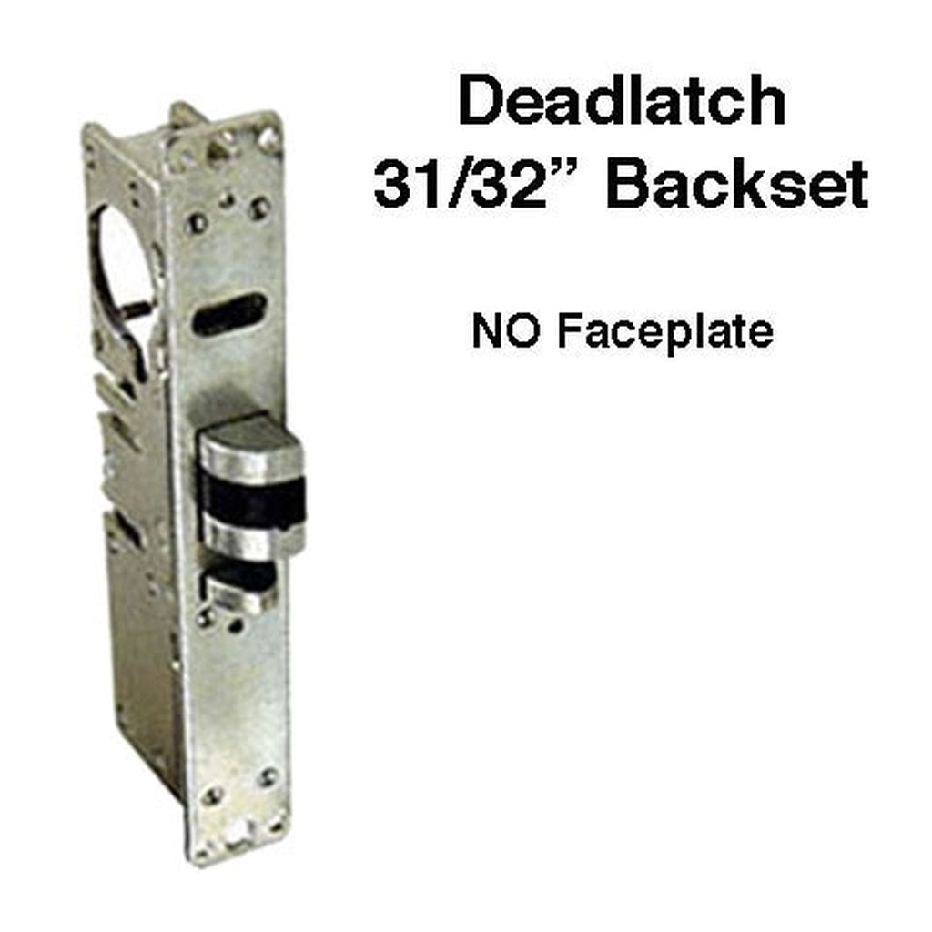Deadlatch  Lock, 31/32 Inch Backset, Reversable Handing - No Face plate - Deadlatch  Lock, 31/32 Inch Backset, Reversable Handing - No Face plate