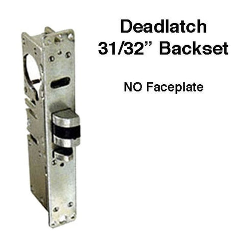 Deadlatch  Lock, 31/32 Inch Backset, Reversable Handing - No Face plate - Deadlatch  Lock, 31/32 Inch Backset, Reversable Handing - No Face plate