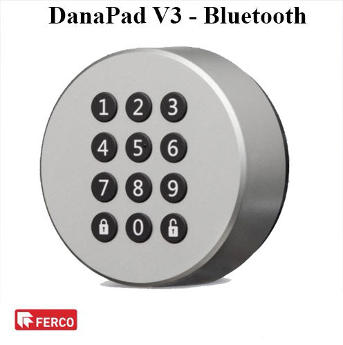 DanaPad V3 Pushbutton Smart Lock Bluetooth Companion Satin Chrome - DanaPad V3 Pushbutton Smart Lock Bluetooth Companion Satin Chrome