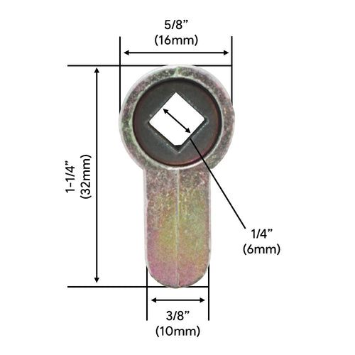 Adapter Insert - Euro to American Lock - Square Hole - Adapter Insert - Euro to American Lock - Square Hole