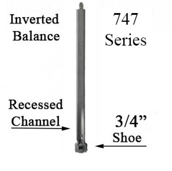 62-747 Series Inverted Tilt Channel Balance with #31 Clip Attached - 62-747 Series Inverted Tilt Channel Balance with #31 Clip Attached