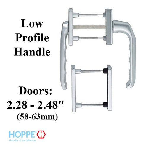 Hoppe London Tilt Turn Hardware - Silver - Hoppe London Tilt Turn Hardware - Silver