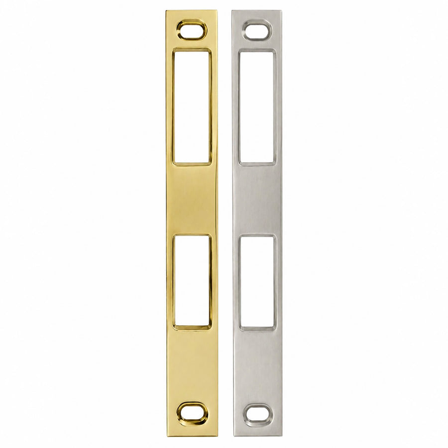 Larson Latch and Deadbolt Strike Plate - 3/4 x 6-1/2 Inches - Larson Latch and Deadbolt Strike Plate - 3/4 x 6-1/2 Inches