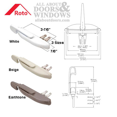 Roto Casement Multipoint Sash Lock 1-7/16 Inch Fork (37mm) - Roto Casement Multipoint Sash Lock 1-7/16 Inch Fork (37mm)