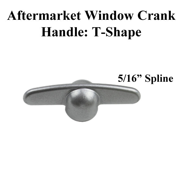Crank Handle - T - 5/16 Spline - Choose Color - Crank Handle - T - 5/16 Spline - Choose Color