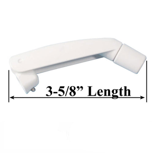 Andersen E-Series Folding Handle for Awning and Casement Windows White - Andersen E-Series Folding Handle for Awning and Casement Windows White