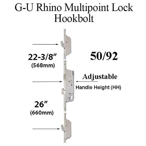 G/U Rhino Active 50/92 Europa, 3 Point Hook / Shootbolt Euro Version - G/U Rhino Active 50/92 Europa, 3 Point Hook / Shootbolt Euro Version