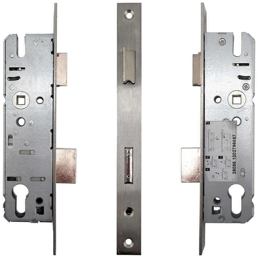 KFV Single Point Mortise Lock 35mm Backset for Steel and UPVC Doors Stainless Steel - KFV Single Point Mortise Lock 35mm Backset for Steel and UPVC Doors Stainless Steel