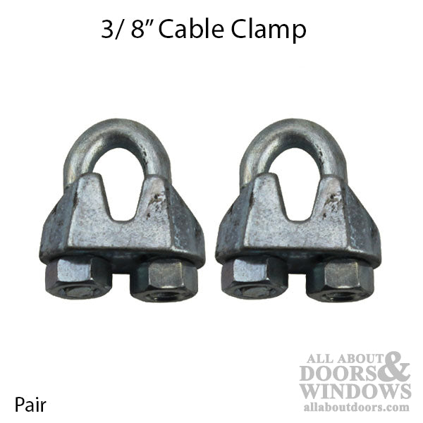 Cable Clamps for 3/8 Inch Cable - Cable Clamps for 3/8 Inch Cable