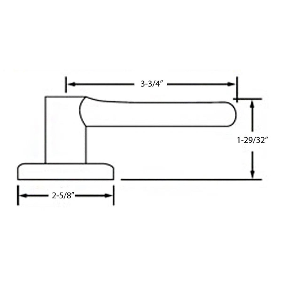 Kwikset Lido US5 621 LL RH Active Interior Trim - Kwikset Lido US5 621 LL RH Active Interior Trim