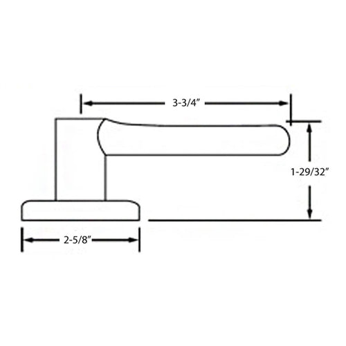 Kwikset Lido US5 621 LL RH Active Interior Trim - Kwikset Lido US5 621 LL RH Active Interior Trim