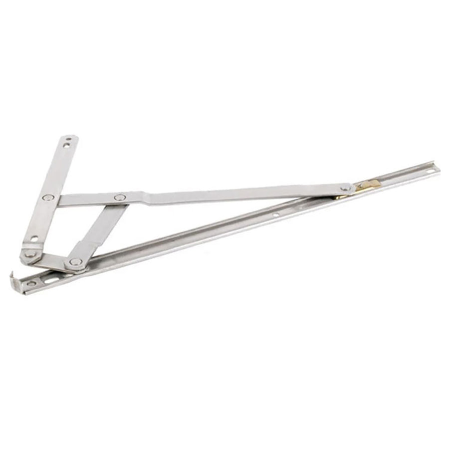 Anderberg 333SS 4 Bar Egress Window Hinge with Stop Stainless Steel 16 Inch Track - Anderberg 333SS 4 Bar Egress Window Hinge with Stop Stainless Steel 16 Inch Track