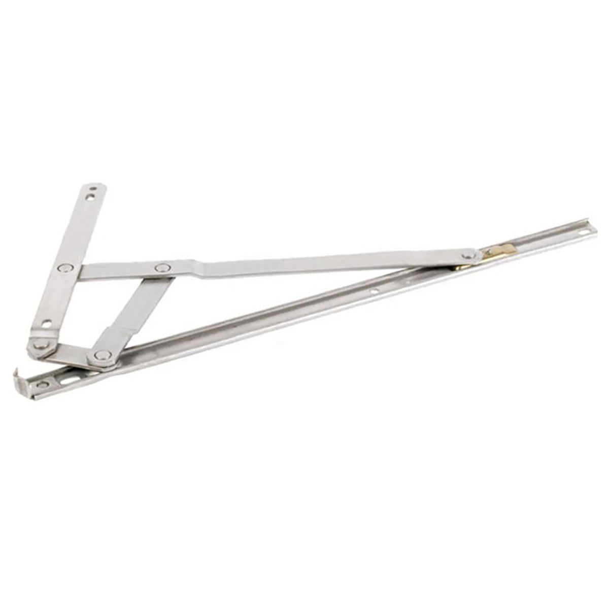 Anderberg 333SS 4 Bar Egress Window Hinge with Stop Stainless Steel 16 Inch Track - Anderberg 333SS 4 Bar Egress Window Hinge with Stop Stainless Steel 16 Inch Track