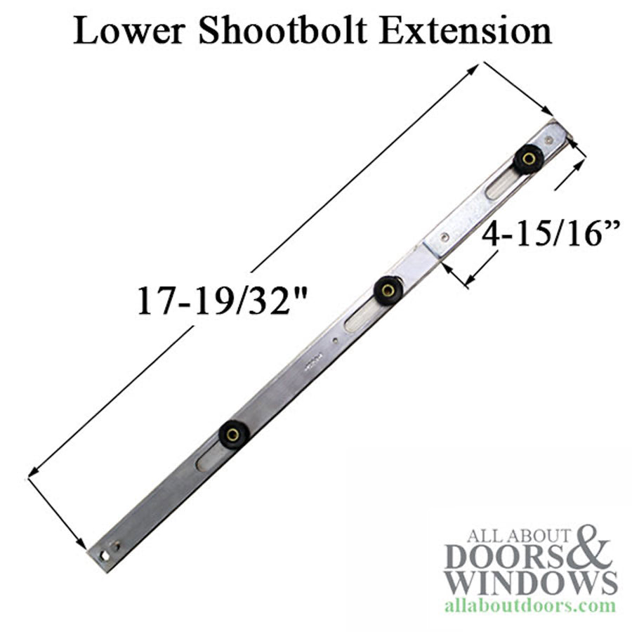 Sentinel Bottom Shootbolt Extension, 450 Series - SS - Sentinel Bottom Shootbolt Extension, 450 Series - SS