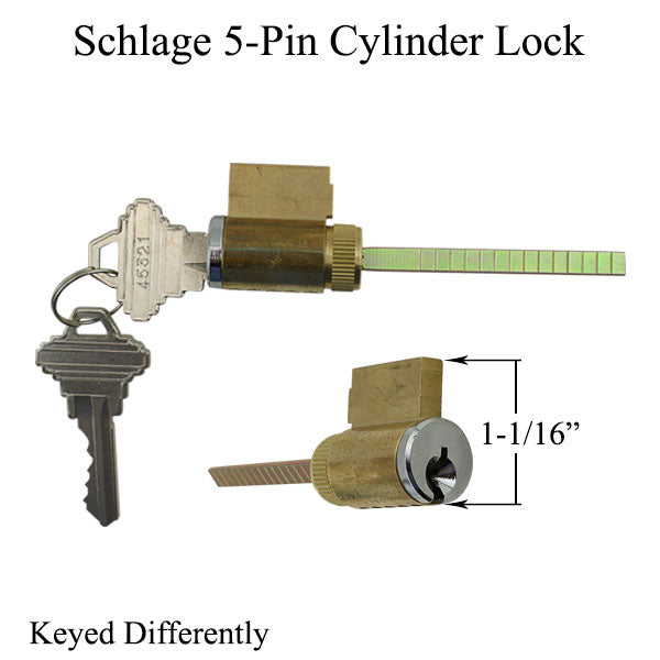 American Cylinder Lock, Schlage SC1, 5 Pin Tumbler  - Keyed Different - American Cylinder Lock, Schlage SC1, 5 Pin Tumbler  - Keyed Different