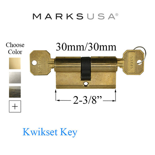 Marks Euro Slimline Keyed Profile Cylinder Kwikset Doubled Keyed Profile Cylinder - Marks Euro Slimline Keyed Profile Cylinder Kwikset Doubled Keyed Profile Cylinder