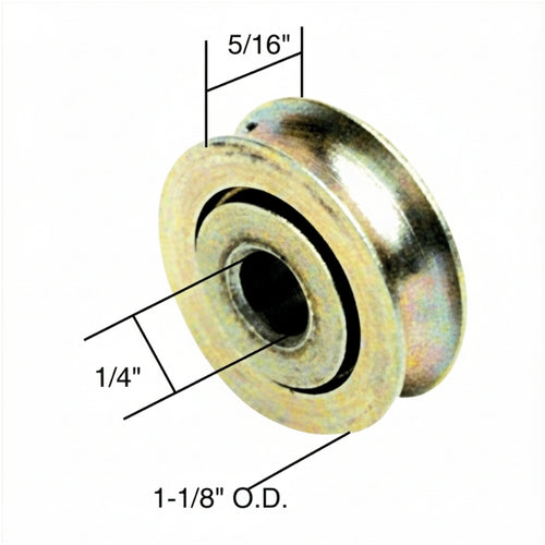 Roller Only, 1-1/8 Diameter, Steel wheel - Roller Only, 1-1/8 Diameter, Steel wheel