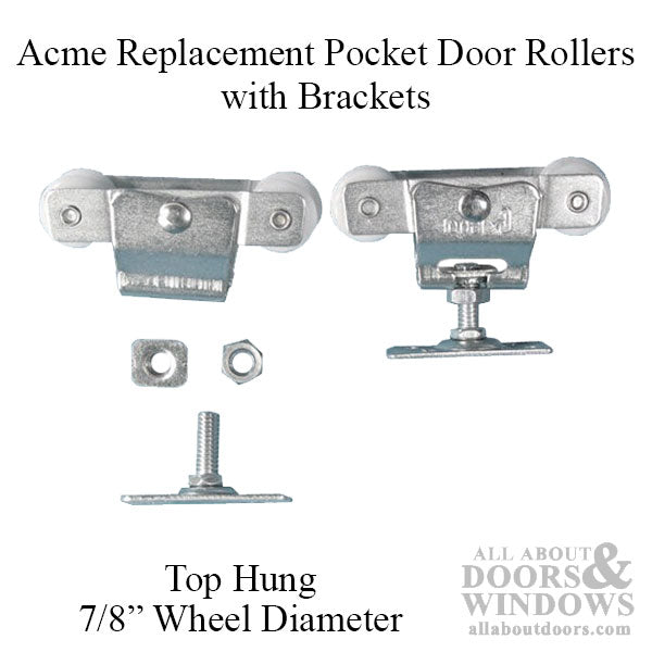 4 Wheel, 7/8 Dia., Top Hung w/ carrier - Acme / Cox - 4 Wheel, 7/8 Dia., Top Hung w/ carrier - Acme / Cox