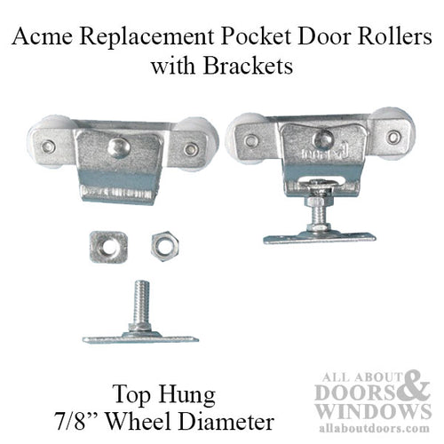 4 Wheel, 7/8 Dia., Top Hung w/ carrier - Acme / Cox - 4 Wheel, 7/8 Dia., Top Hung w/ carrier - Acme / Cox