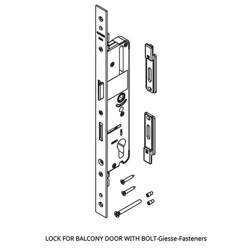 Giesse Door with Perimeter Lock 35mm backset, 85mm PZ - Giesse Door with Perimeter Lock 35mm backset, 85mm PZ