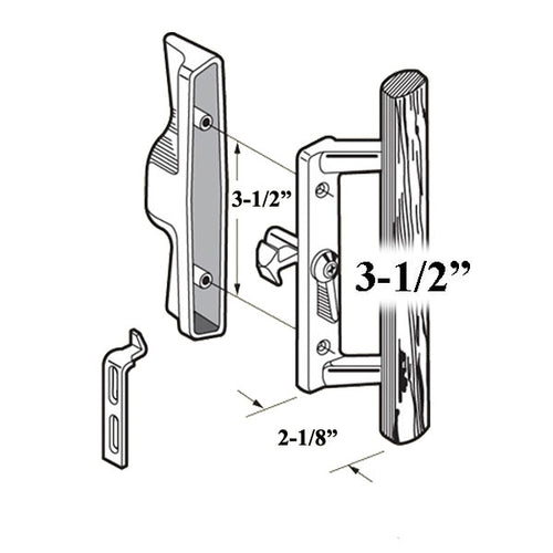 Sliding Glass Door Handle Set Internal Locking - Sliding Glass Door Handle Set Internal Locking