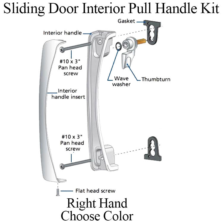 Interior Sliding Door Pull Handle OX - Right Hand - Interior Sliding Door Pull Handle OX - Right Hand