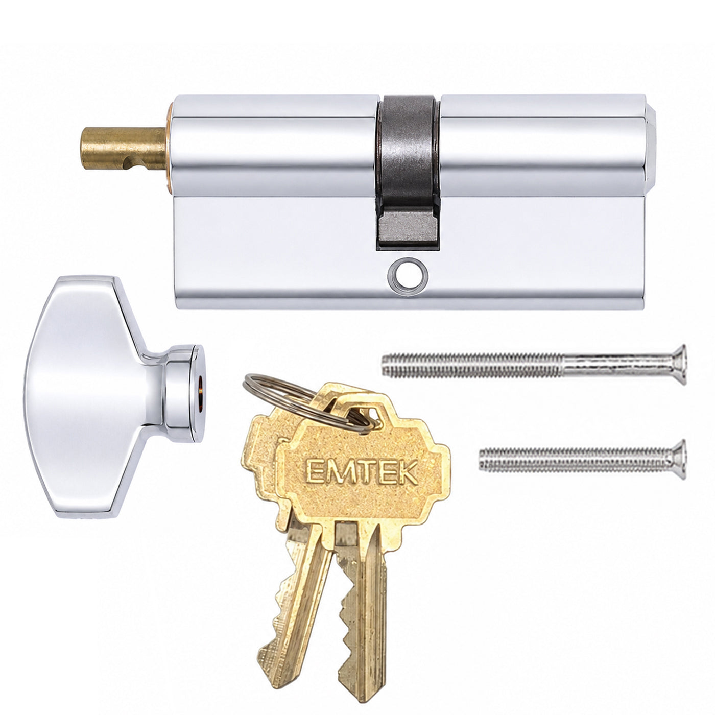 40 / 40 Euro Cylinder Only for 2-1/4 inch Door - 40 / 40 Euro Cylinder Only for 2-1/4 inch Door