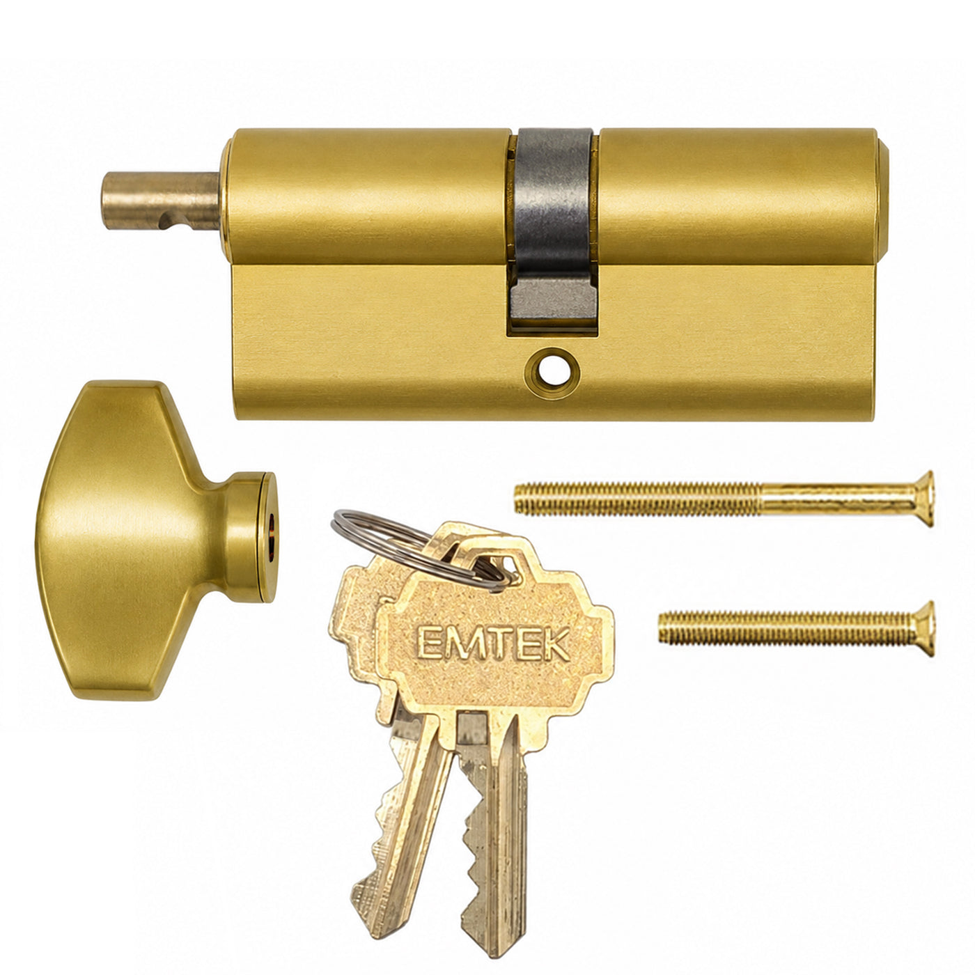 40 / 40 Euro Cylinder Only for 2-1/4 inch Door - 40 / 40 Euro Cylinder Only for 2-1/4 inch Door