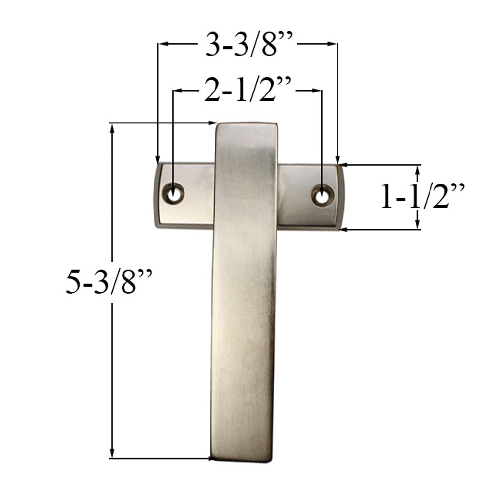 8mm x 30mm Folding Door Handle, Standard 2-1/2