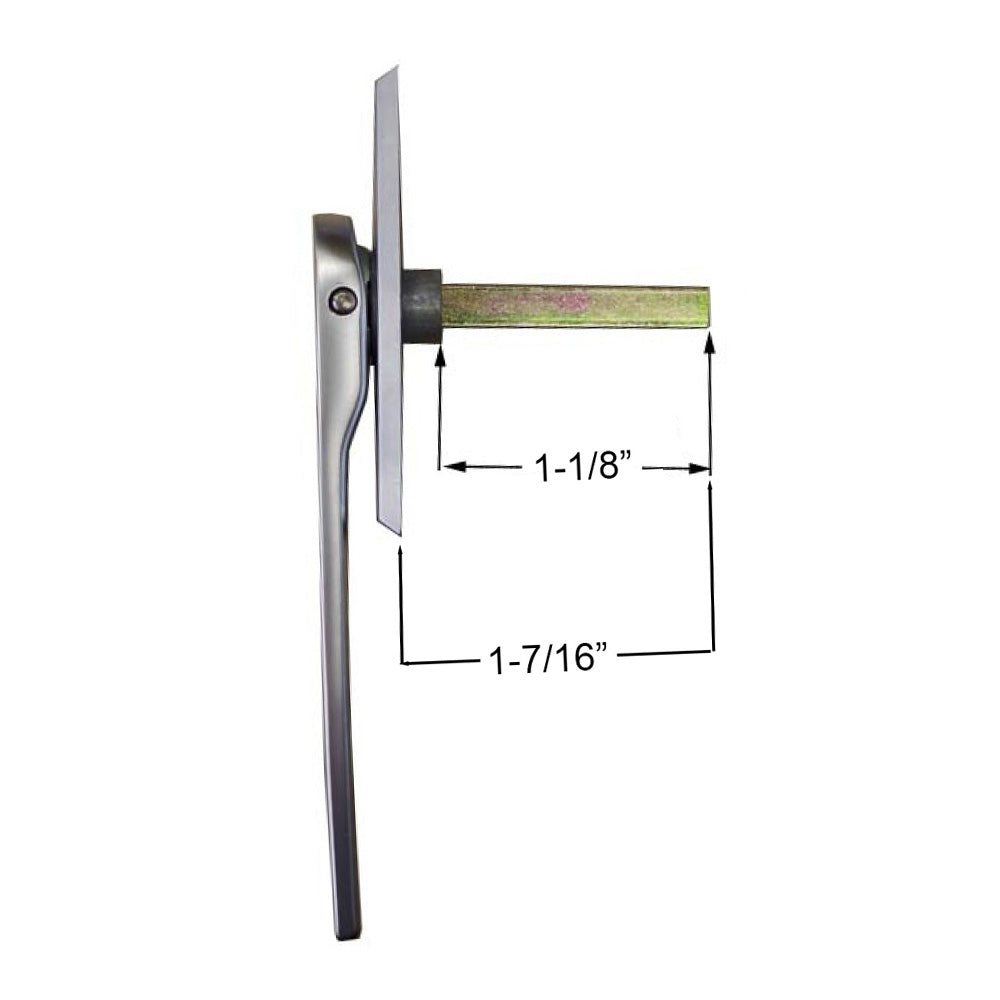 8mm x 30mm Folding Door Handle, Standard 2-1/2