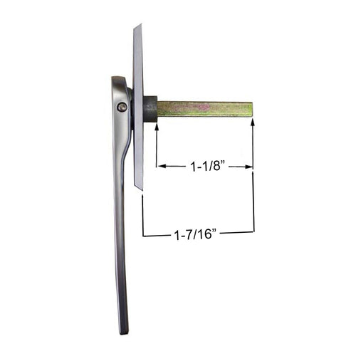 8mm x 30mm Folding Door Handle, Standard 2-1/2