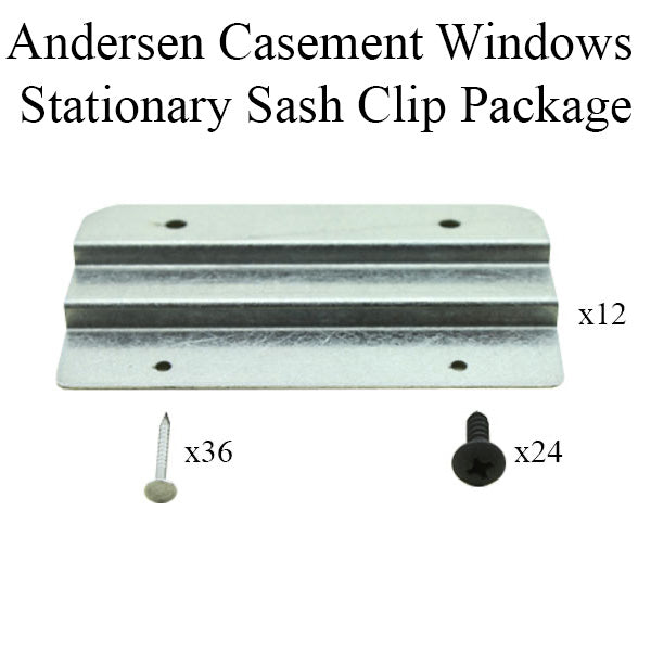 Stationary Sash Clips, Andersen Enhanced Casement 1995-1998 - Stationary Sash Clips, Andersen Enhanced Casement 1995-1998