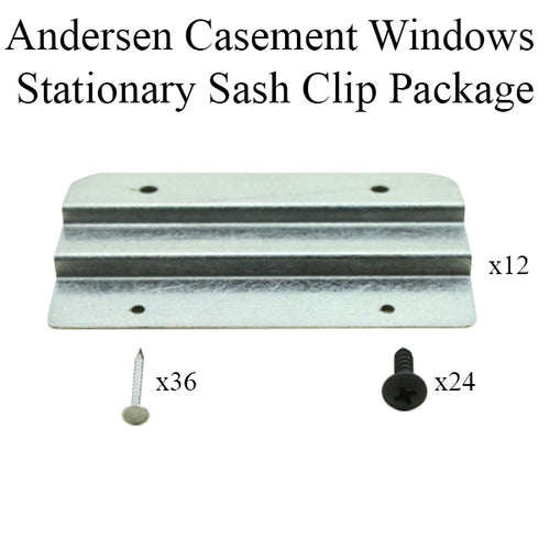 Stationary Sash Clips, Andersen Enhanced Casement 1995-1998 - Stationary Sash Clips, Andersen Enhanced Casement 1995-1998