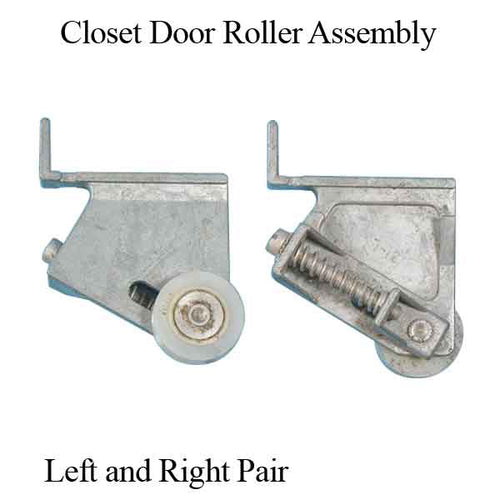 Closet door roller assembly, Left and Right pair, 1