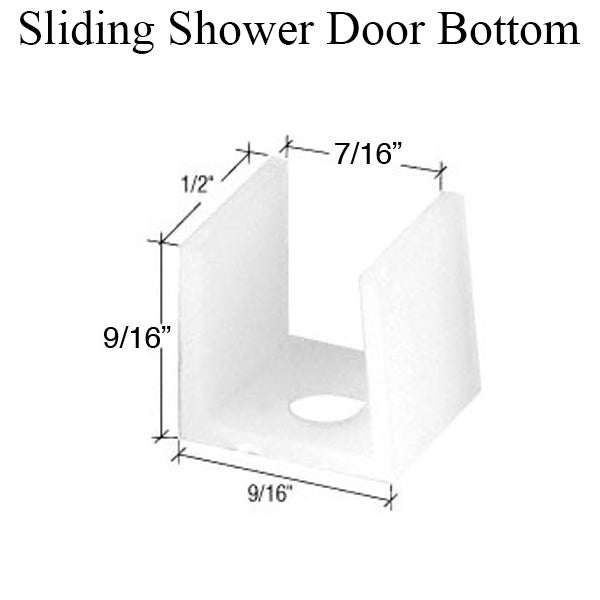 Guide, Sliding Shower Door Bottom - Guide, Sliding Shower Door Bottom