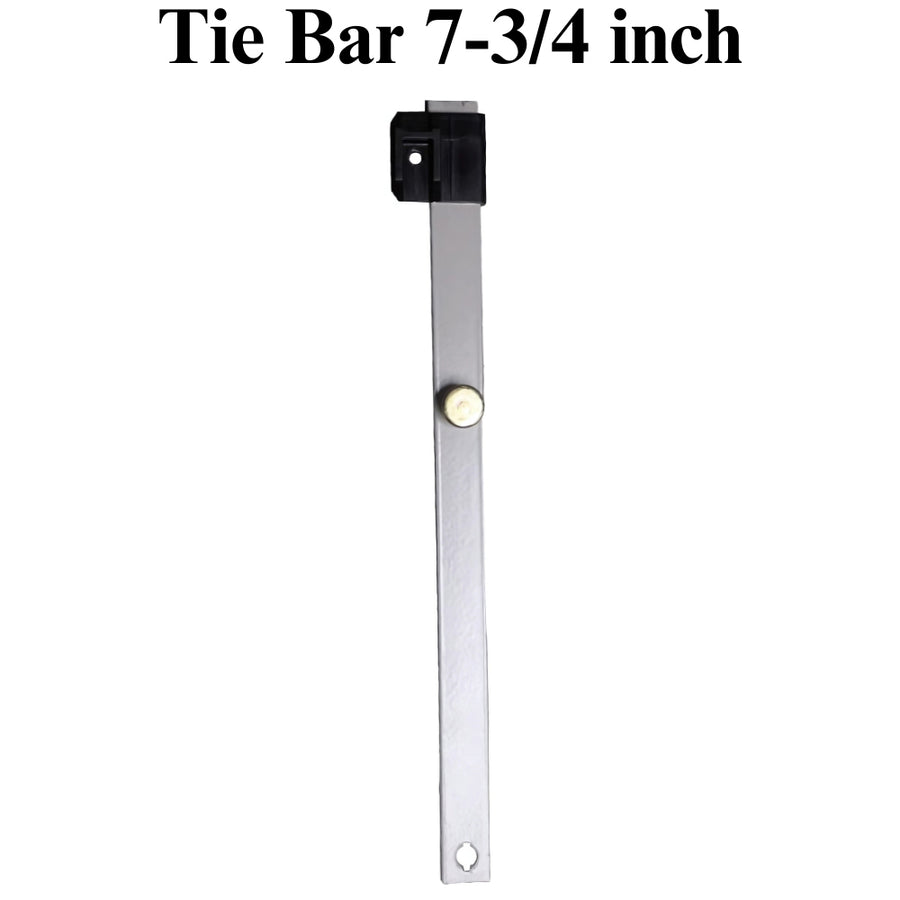 Tie Bar 7-3/4 inch with 1 roller and  black plastic guide - Tie Bar 7-3/4 inch with 1 roller and  black plastic guide