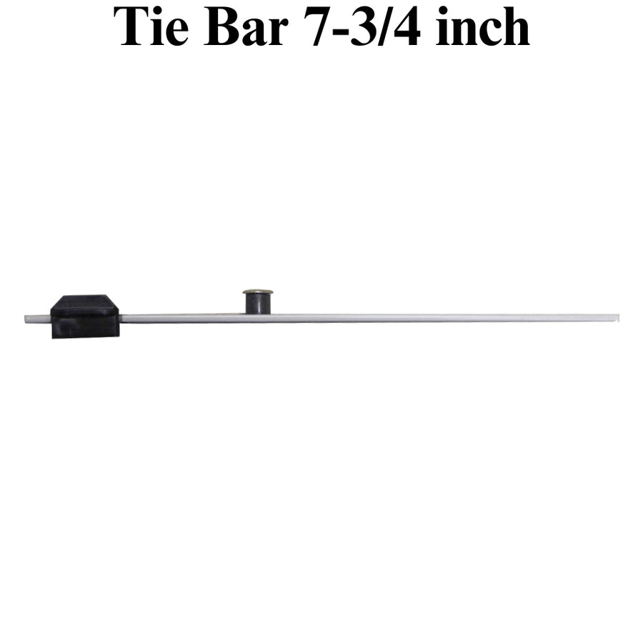 Tie Bar 7-3/4 inch with 1 roller and  black plastic guide - Tie Bar 7-3/4 inch with 1 roller and  black plastic guide