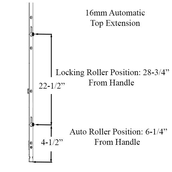 16mm Auto Top Extension, Roller @ 28.74