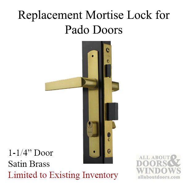 FAMA Replacement Mortise Lock for Pado Security Storm Doors 1.25 Inch Thick .875 Inch Backset - FAMA Replacement Mortise Lock for Pado Security Storm Doors 1.25 Inch Thick .875 Inch Backset