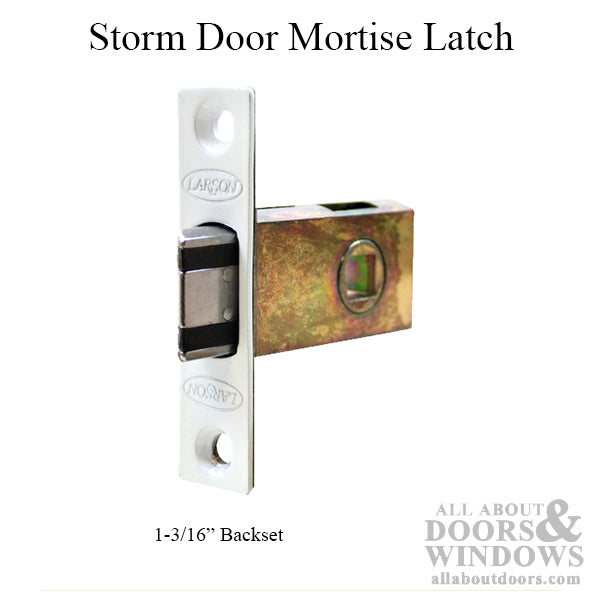 Larson Storm Door Mortise Latch 30mm Backset - Larson Storm Door Mortise Latch 30mm Backset