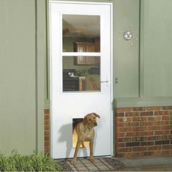 Larson Built in Pet Door, 10 x 17 Flap Opening, Storm Door - Larson Built in Pet Door, 10 x 17 Flap Opening, Storm Door