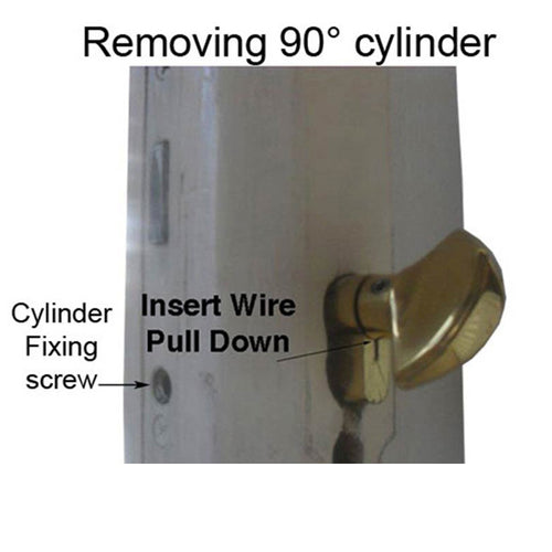 31.5/31.5  HOPPE Non Logo 90° Keyed Profile Cylinder Lock, Solid Brass - 31.5/31.5  HOPPE Non Logo 90° Keyed Profile Cylinder Lock, Solid Brass