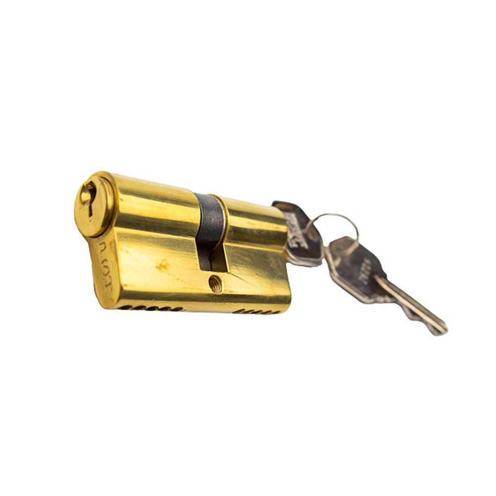 60mm Active 30/30 Double Cylinder 360° Euro Profile Cylinder, Kwikset Key - Brass - 60mm Active 30/30 Double Cylinder 360° Euro Profile Cylinder, Kwikset Key - Brass