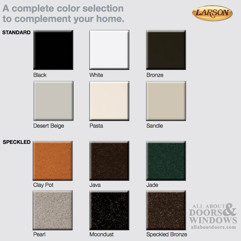 Larson Garden View Security Door with Steel Frame - Larson Garden View Security Door with Steel Frame