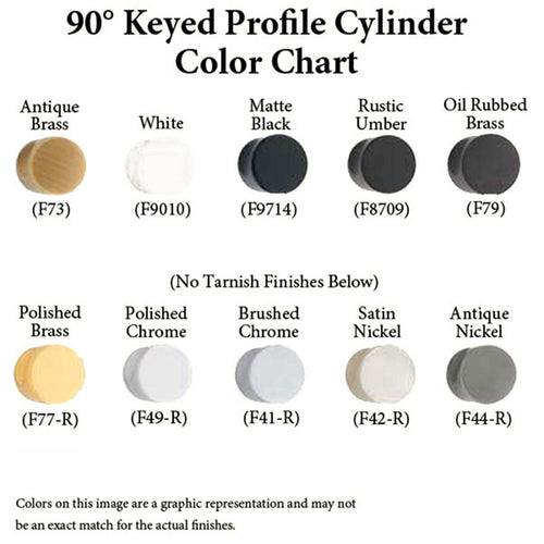 31.5/31.5  HOPPE Non Logo 90° Keyed Profile Cylinder Lock, Solid Brass - 31.5/31.5  HOPPE Non Logo 90° Keyed Profile Cylinder Lock, Solid Brass