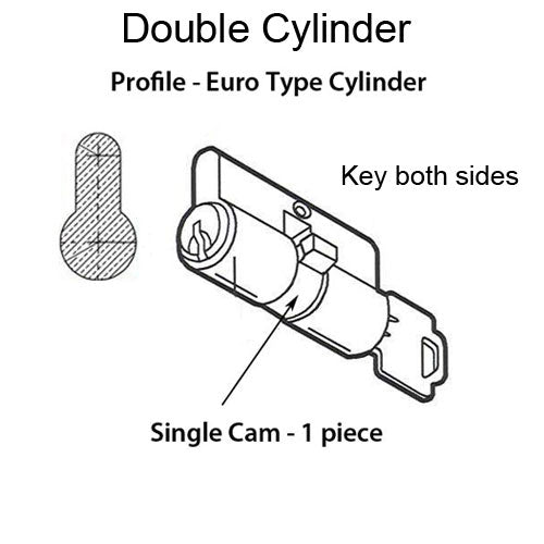 60mm Active 30/30 Double Cylinder 360° Euro Profile Cylinder, Kwikset Key - Brass - 60mm Active 30/30 Double Cylinder 360° Euro Profile Cylinder, Kwikset Key - Brass
