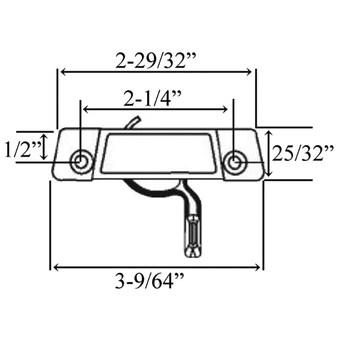 Sash Lock with Under Plate - 2-1/4