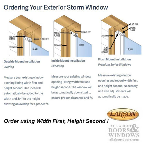 Larson Premium Picture window, Clear Glass - Larson Premium Picture window, Clear Glass
