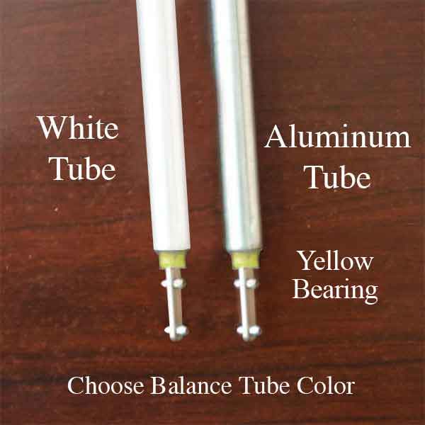 3/8 Inch Spiral Tilt-In Window Balance Rod with Yellow Bearing and Double Pins - Choose Length - 3/8 Inch Spiral Tilt-In Window Balance Rod with Yellow Bearing and Double Pins - Choose Length